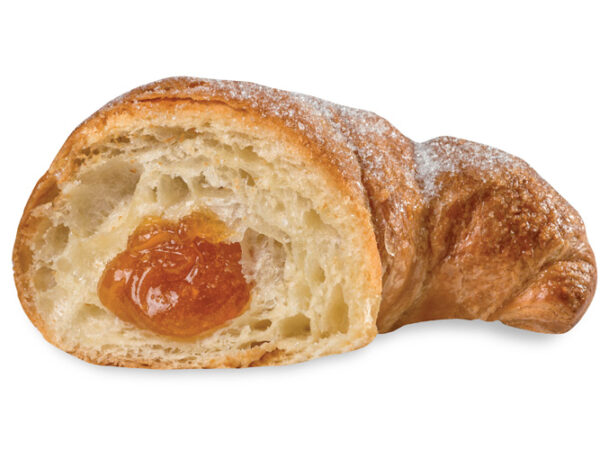 Apricot handcrafted vegan croissant