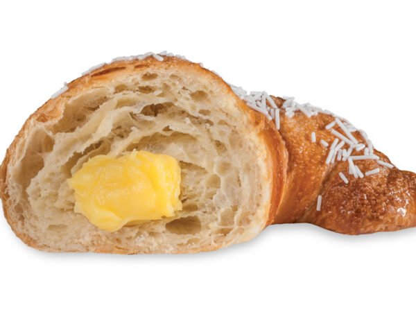 Classic handcrafted custard croissant