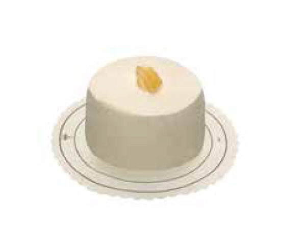 Single portion lemon mousse cake 