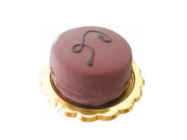 Single portion sacher cake